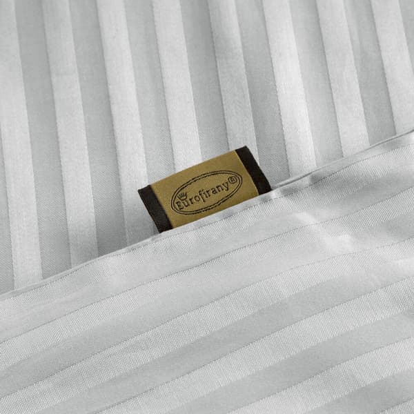 Satin sängkläder VERA 140x200 Eurofirany silver randig