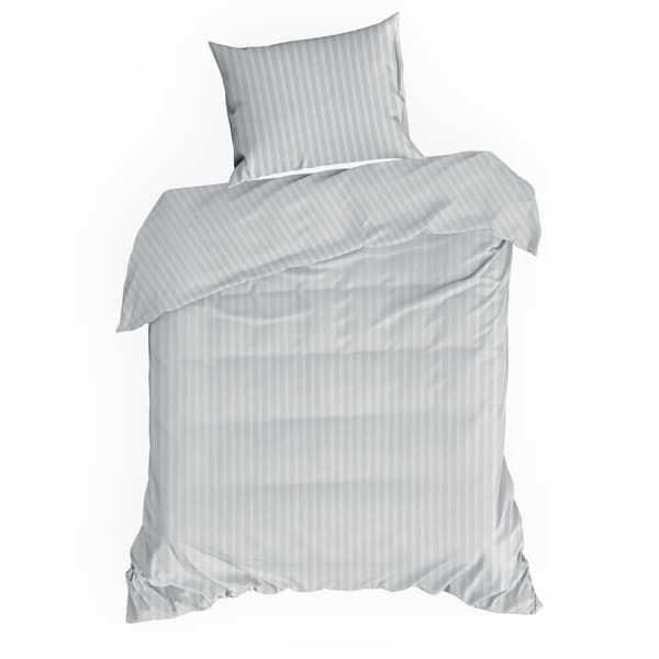 Satin sängkläder VERA 140x200 Eurofirany silver randig