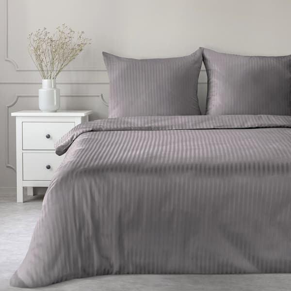 Satin sengetøj VERA 140x200 Eurofirany stålstriber