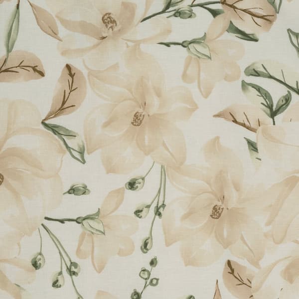 Puuvillaiset vuodevaatteet SONIA 200x220 Eurofirany beige kerma kukilla