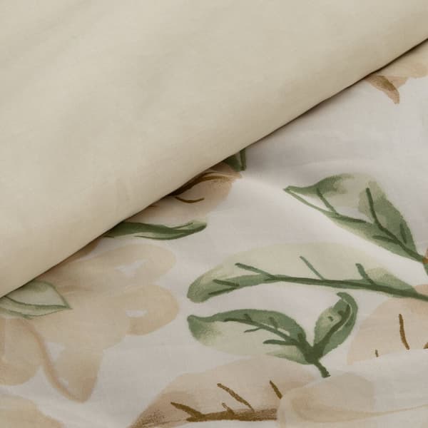 Puuvillaiset vuodevaatteet SONIA 200x220 Eurofirany beige kerma kukilla