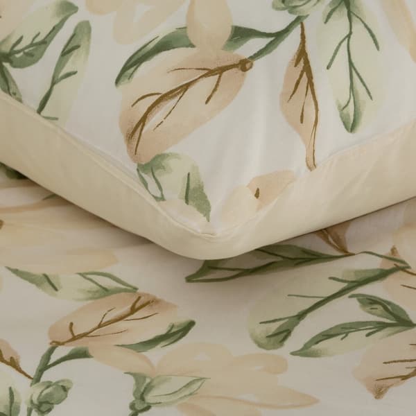 Puuvillaiset vuodevaatteet SONIA 200x220 Eurofirany beige kerma kukilla
