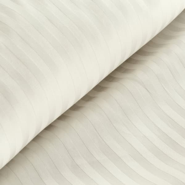 Satin sengetøj VERA 200x220 Eurofirany creme stribet