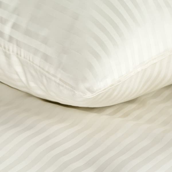 Satin sengetøj VERA 200x220 Eurofirany creme stribet