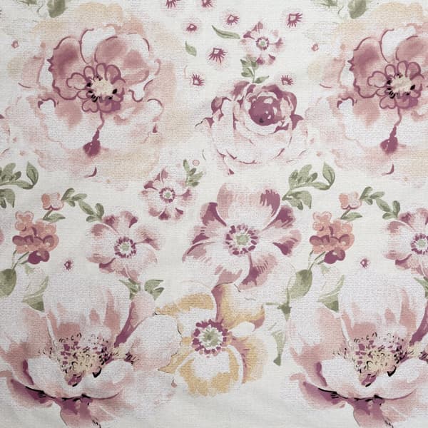 Satin sängkläder VÅR 200x220 Eurofirany ljung ask grädde blommor pioner