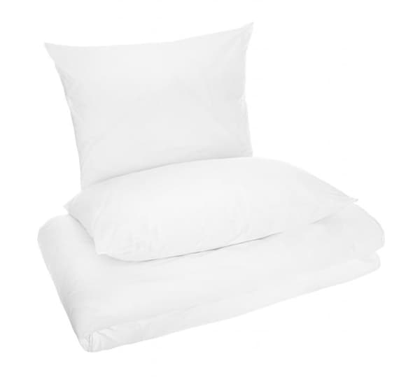 hvid standard hoteldynebetræk 140x200 (lynlås)