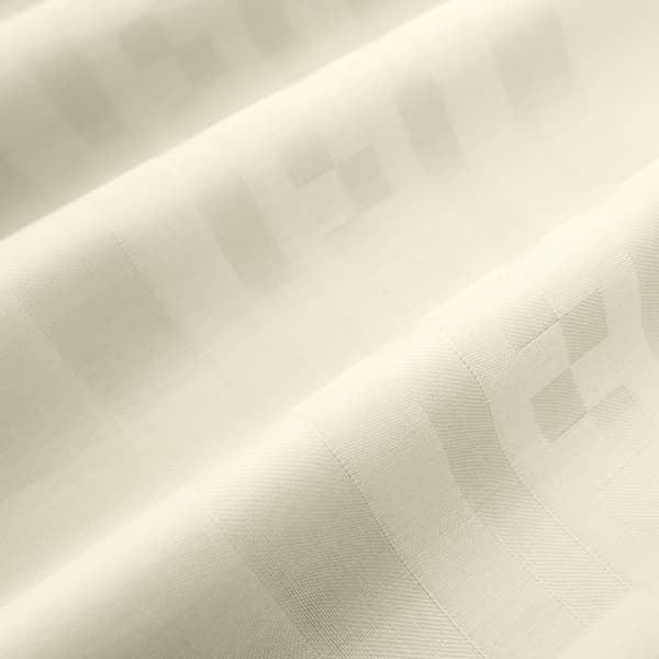 Bomuld satin sengetøj CAPITAL 160x200 geometrisk mønster ecru