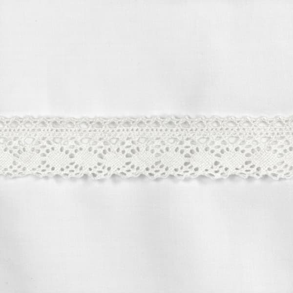Satin sängkläder RETRO 160x200 Eurofirany vit med spets packad i en kartong