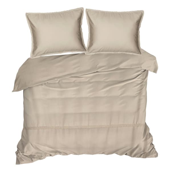 Satiini vuodevaatteet 160x200 RETRO Eurofirany beige pitsillä pakattuna laatikkoon