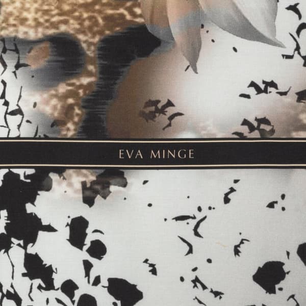 EVA satin sängkläder 160x200 Eva Minge Eurofirany ljusbruna svarta djurtrycksfläckar