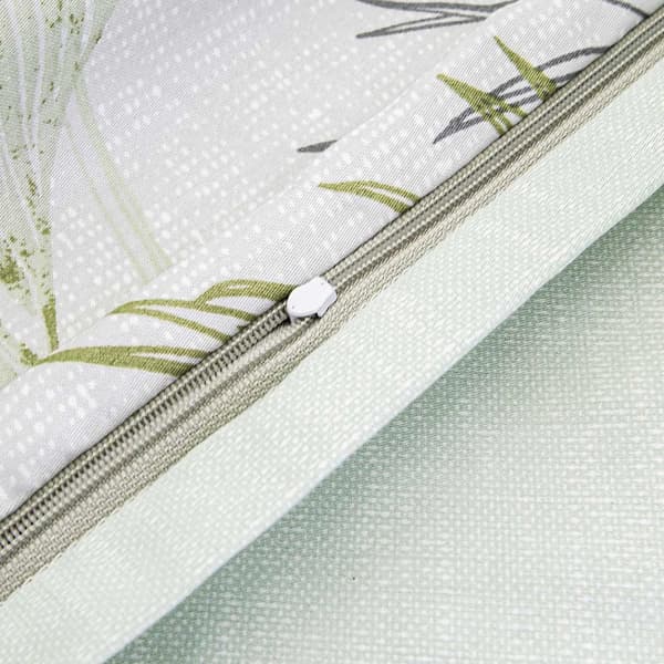 Sängkläder i bomull satin PALMIRO 200x220 gröna blad