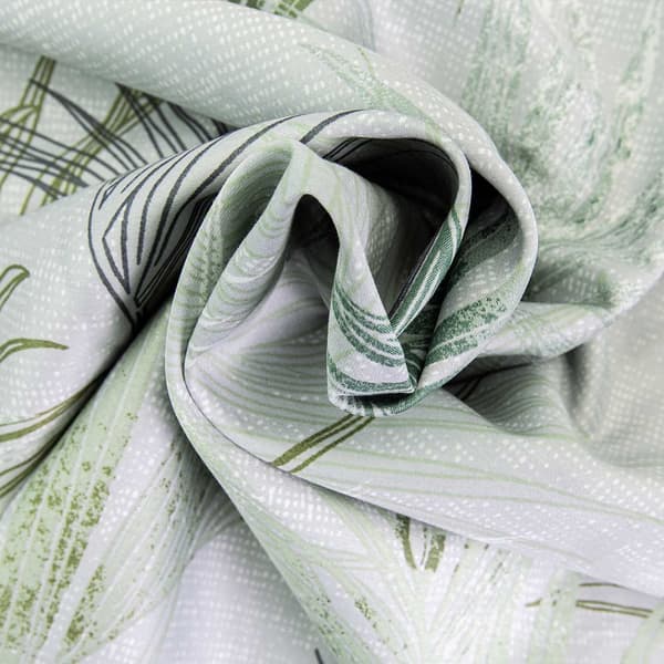 Sängkläder i bomull satin PALMIRO 200x220 gröna blad