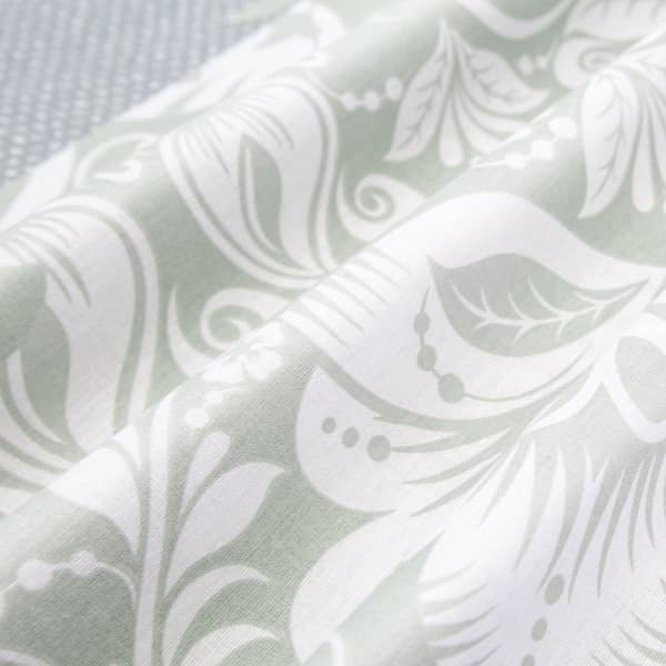 Bomuld sengetøj CALINA 160x200 COTTONLOVE EXCLUSIVE hvide blå grå blomster