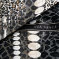 Miniatyrbild 4 av 6: EVA satin sängkläder 140x200 Eva Minge Eurofirany svarta ljusbruna djurtrycksfläckar