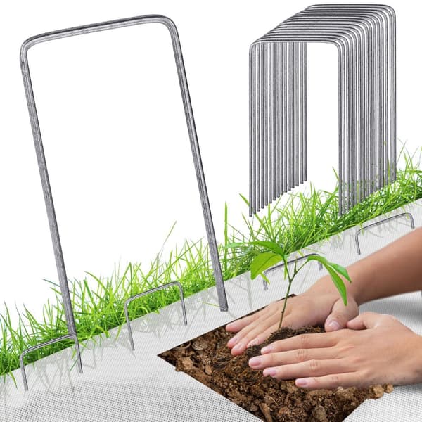 RUSTFRIT STÅL STILLE TIL AGRO-TEKSTILER AGRO-TEKSTILER ANKRINGSSTILLE 100 STK.