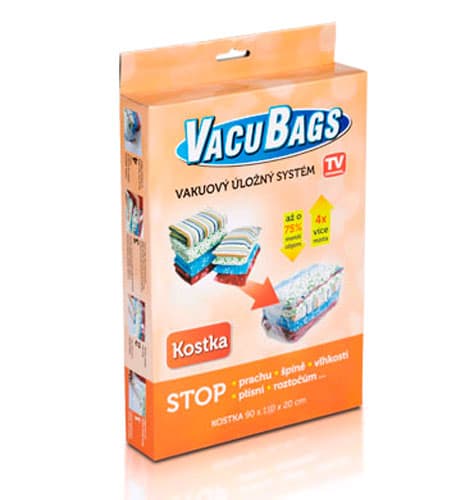Vacu Bags Cube - tyhjiöpussi vuodevaatteiden säilytykseen