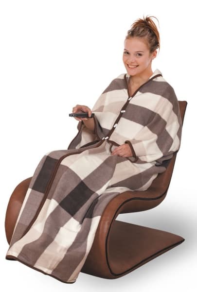 Super Quilt - et knappet fleece-tæppe, poncho