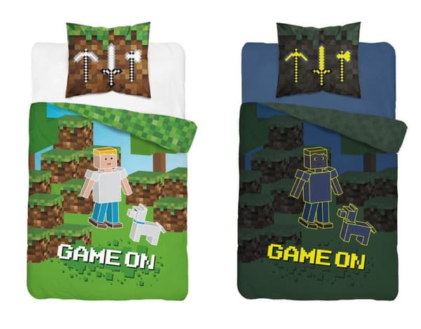Vuodevaate 140x200 Hohtava pimeässä Minecraft pelifaneille