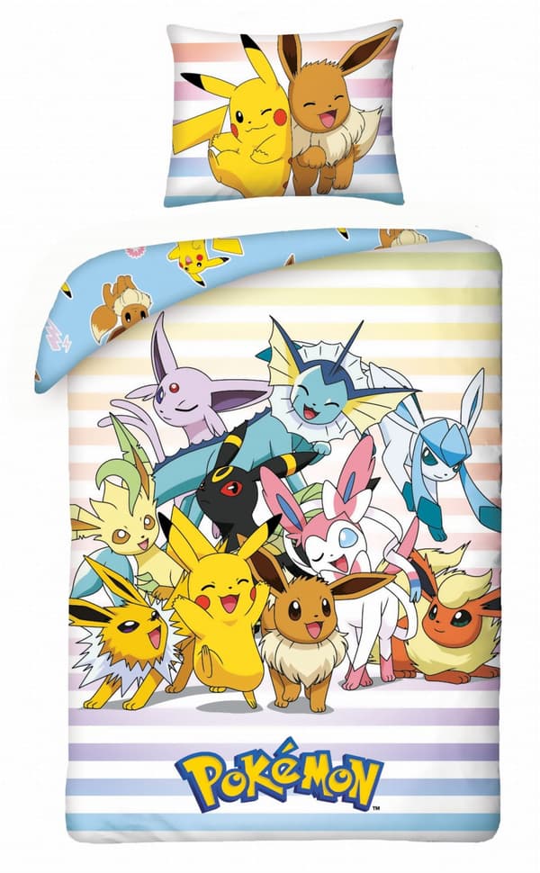 Bomullssängkläder 160x200 Pokémon Original Pikachu