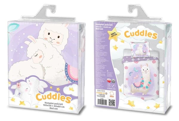 Babysängkläder 100x135 Cuddles Lama