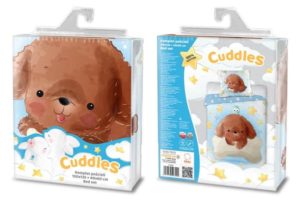 Babysängkläder 100x135 Cuddle Dog