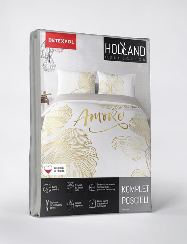 Hollandsk sengetøj 160x200 Holland Gyldne blade Amore