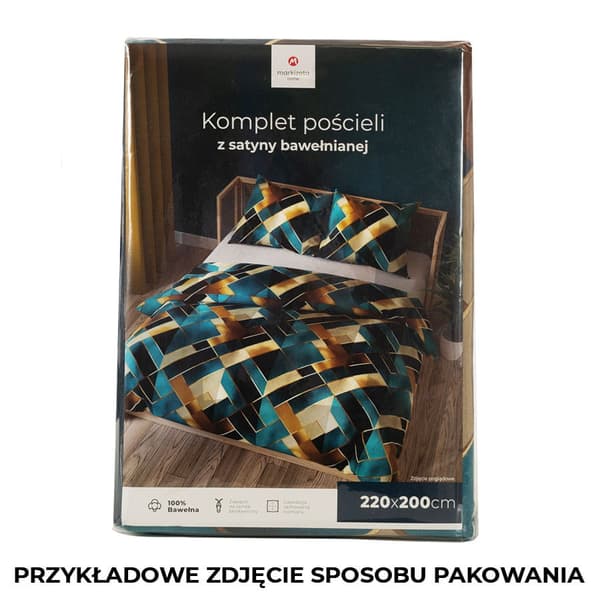 Sengetøj 220x200 bomuldssatin Rubik