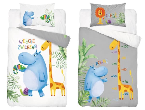 Babysängkläder 90x120 Safari BOMULL