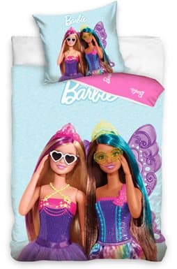 Flicksängkläder 140x200 Barbie
