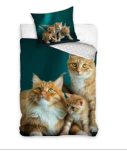 Bomuldssengetøj 140x200 Ginger Cats