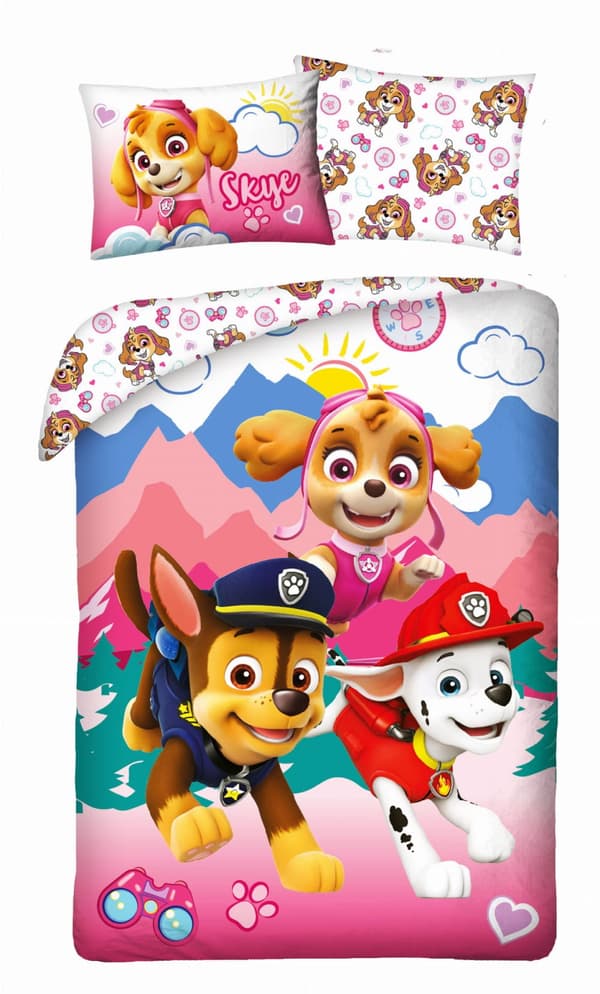 Barnsängkläder Paw Patrol 140x200 Hundar