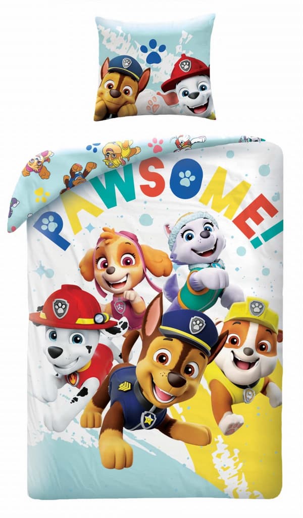 Barnsängkläder Paw Patrol 140x200 Hundar