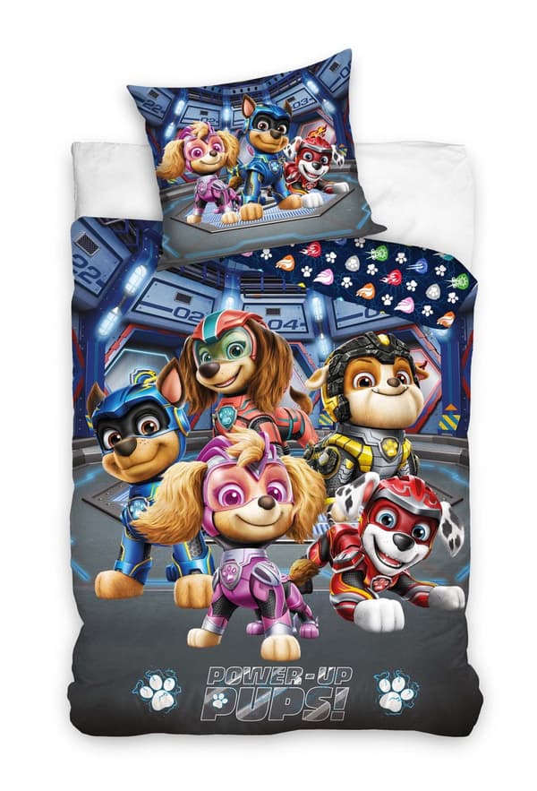 Barnsängkläder Paw Patrol 160x200 Hundar