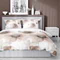 Miniatyrbillede 7 af 7: Satin Sengetøj 180x200 Blomster Lys Beige