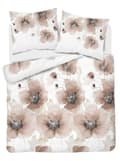 Miniatyrbillede 2 af 7: Satin Sengetøj 180x200 Blomster Lys Beige