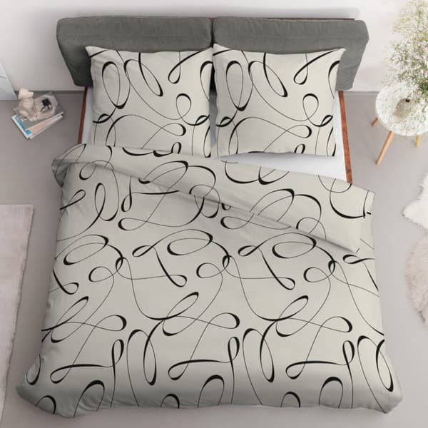 Satin Sengetøj 160x200 Moderne Lys