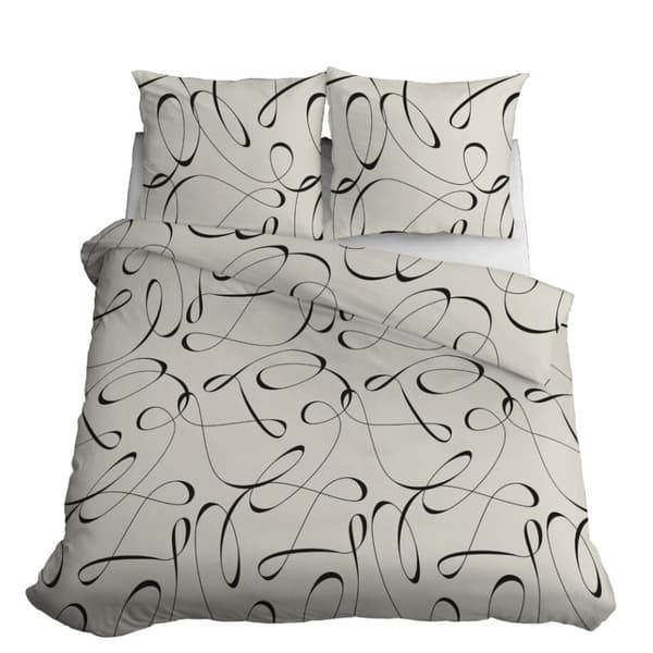 Satin Sengetøj 160x200 Moderne Lys