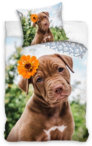 Bomullssängkläder 160x200 Labradorhund