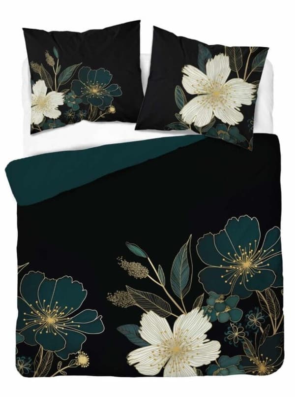 Hollandsk Sengetøj 160x200 Blomster Blade Holland