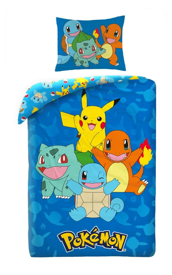 Barnsängkläder 140X200 Pokemon Pikachu Mikrofiber
