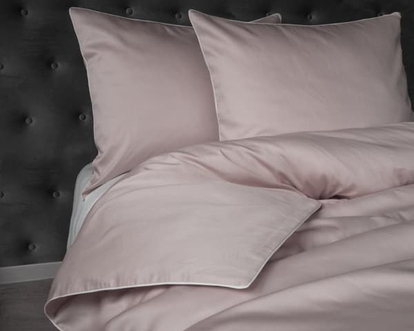 Puhdaspuuvillainen Makosatin-vuodevaate 160x200 Pink Powder Premium