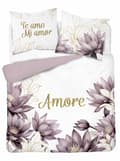 Miniatyrbild 1 av 5: Holländskt sängkläder 160x200 Amore Flowers Holland
