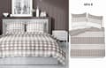 Miniatyrbillede 5 af 7: Satin Sengetøj 160x200 Ternet Beige