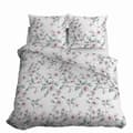 Miniatyrbillede 1 af 6: Satin Sengetøj 220x200 Blomster Mint Pink