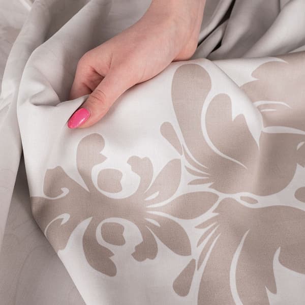 Sengetøj 160x200 Bomuldssatin Grace Beige