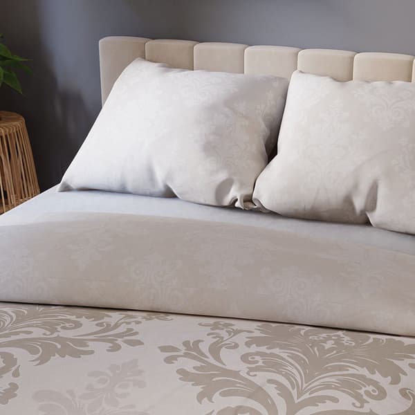 Sengetøj 160x200 Bomuldssatin Grace Beige