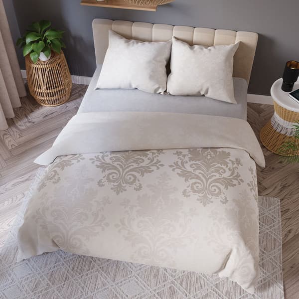 Sengetøj 160x200 Bomuldssatin Grace Beige