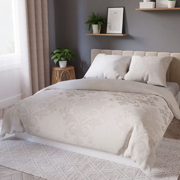 Sengetøj 160x200 Bomuldssatin Grace Beige
