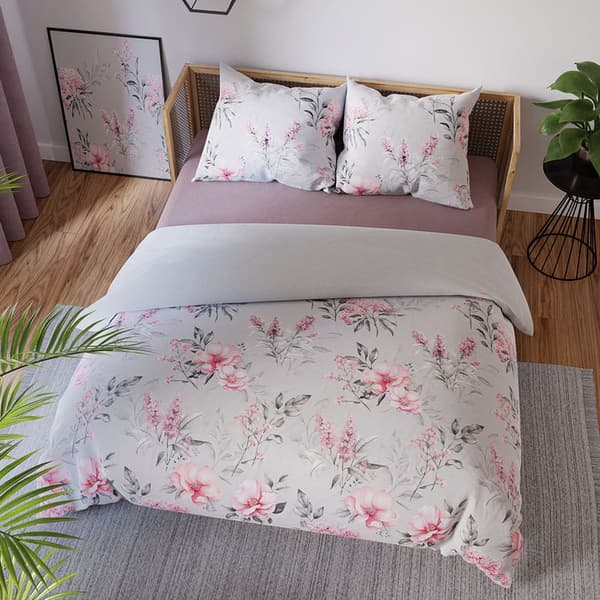 Sengetøj 220x200 Bomuldssatin Azalea Blomster