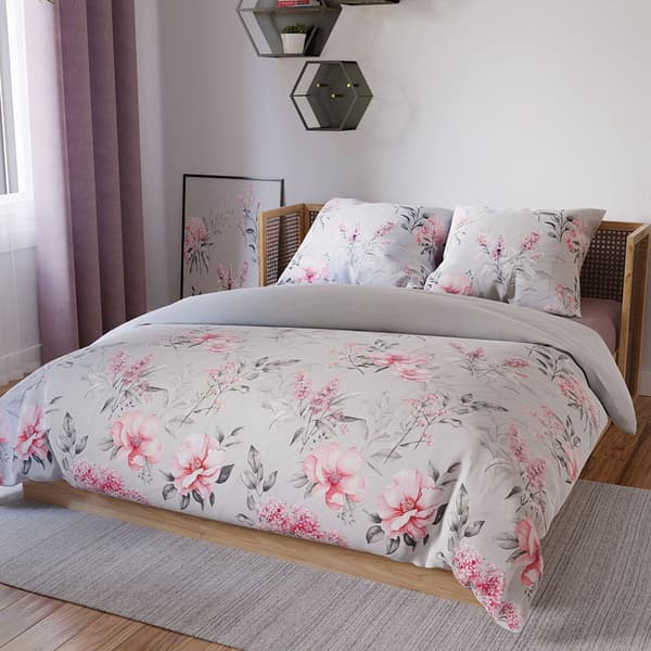 Sengetøj 220x200 Bomuldssatin Azalea Blomster